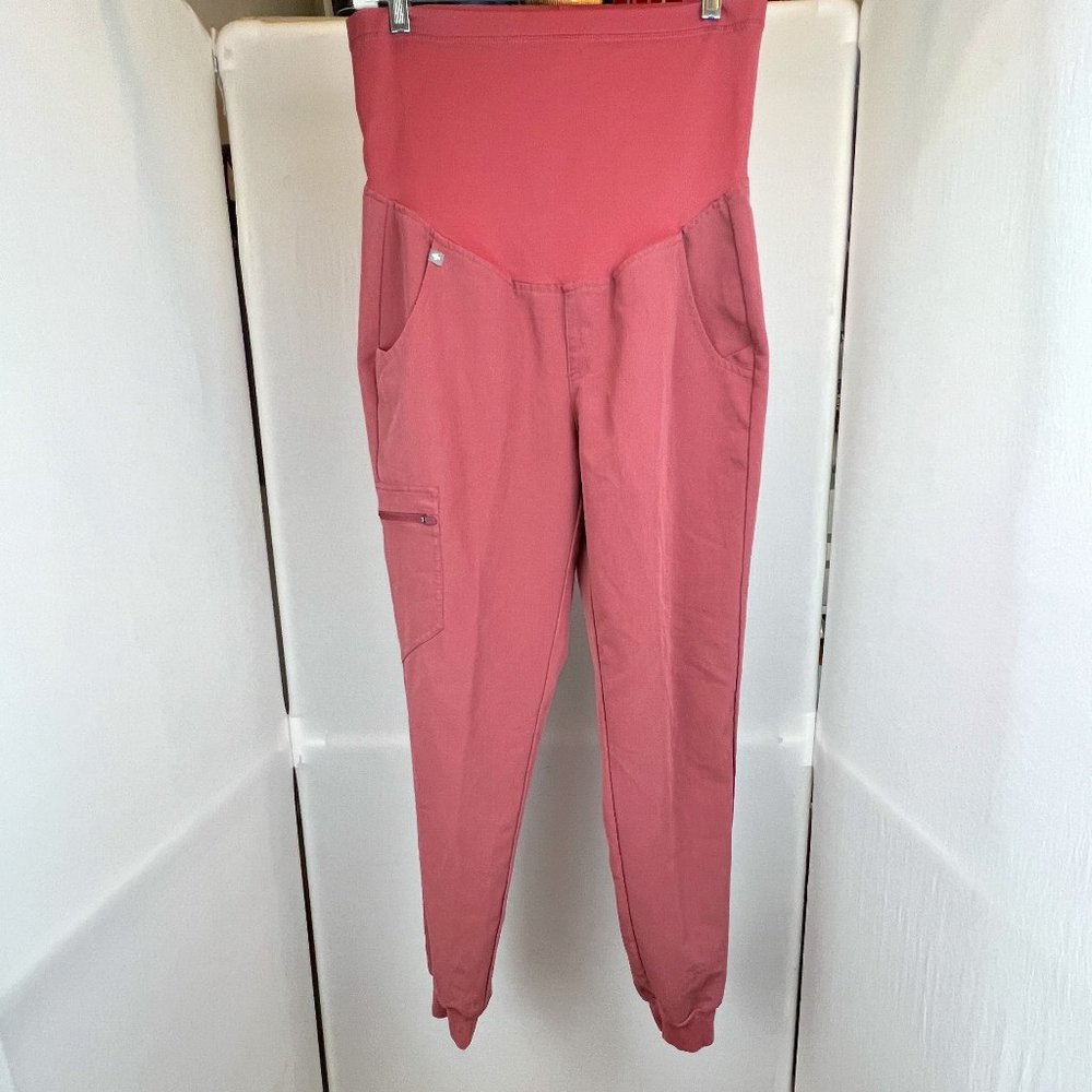 Figs Maternity Jogger Scrub Pants Woman's Sz S Pink